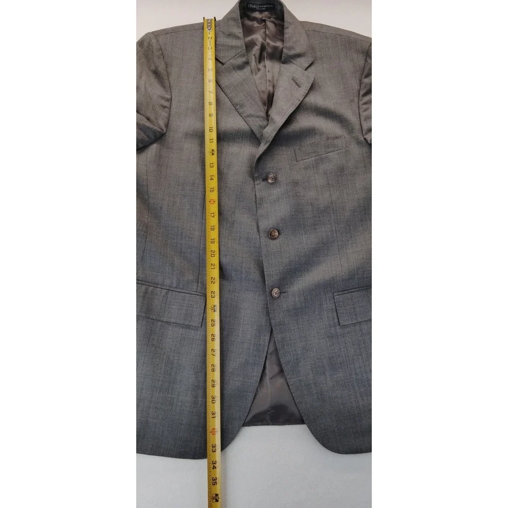 Polo Ralph Lauren Blazer Mens 44L Made in Italy Wool Sport Coat Jacket